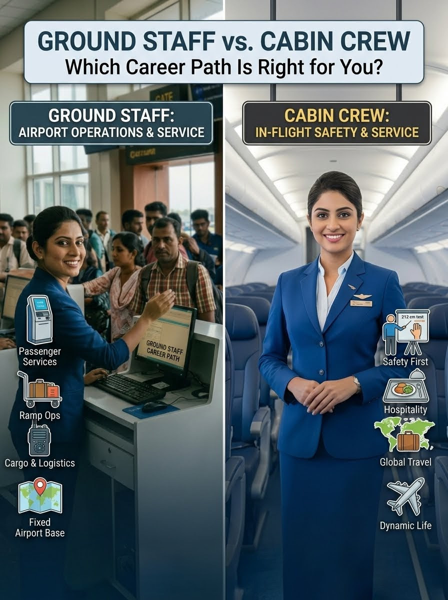 Ground Staff vs Cabin Crew: Which Career Path Is Right for You?