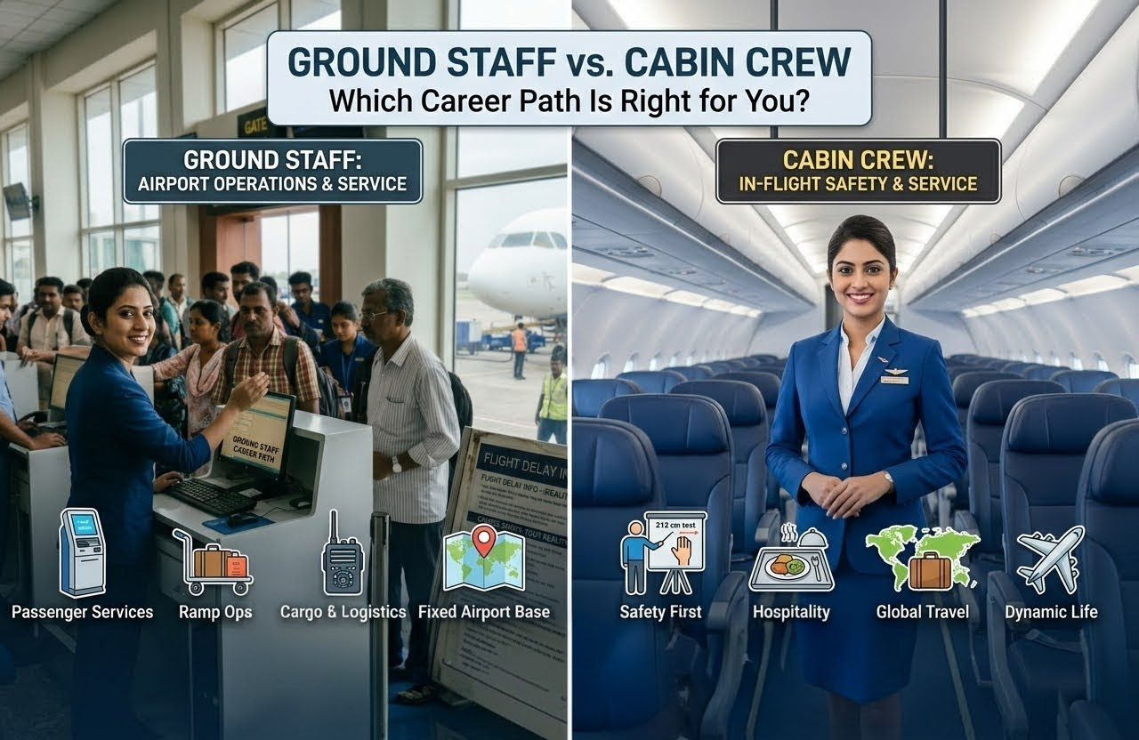 Ground Staff vs Cabin Crew: Which Career Path Is Right for You?