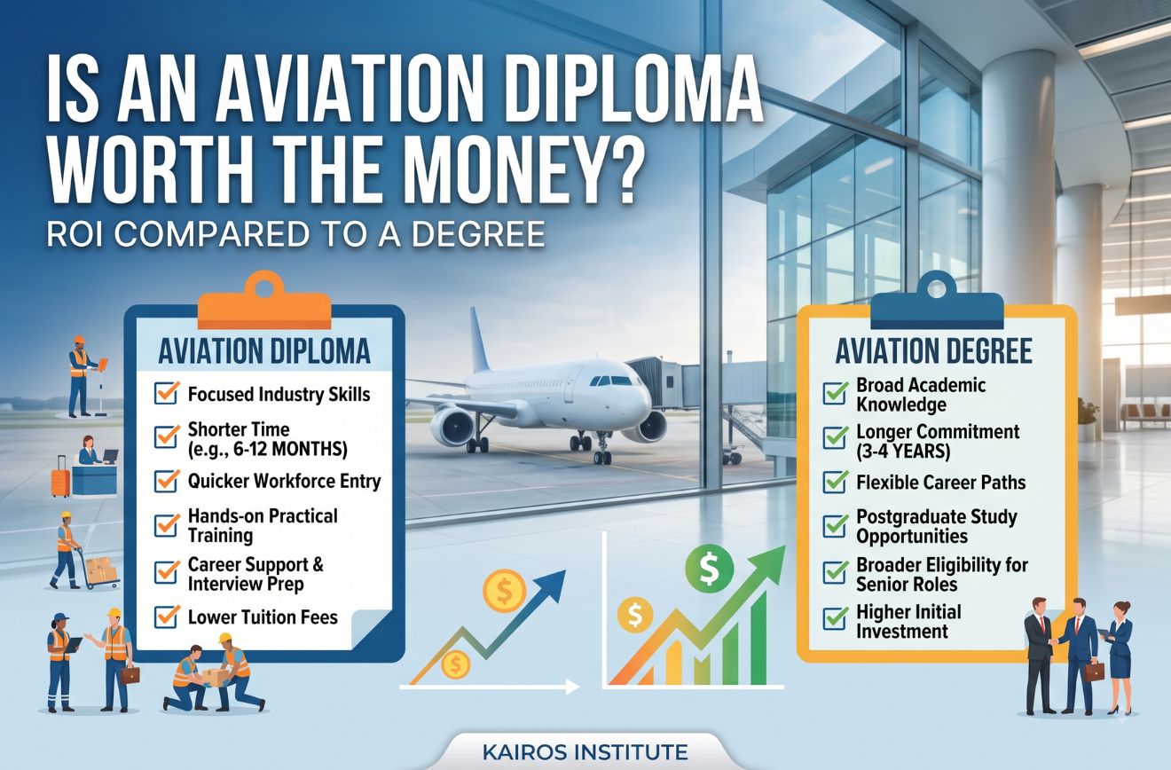 Is an Aviation Diploma Worth the Money? ROI Compared to a Degree