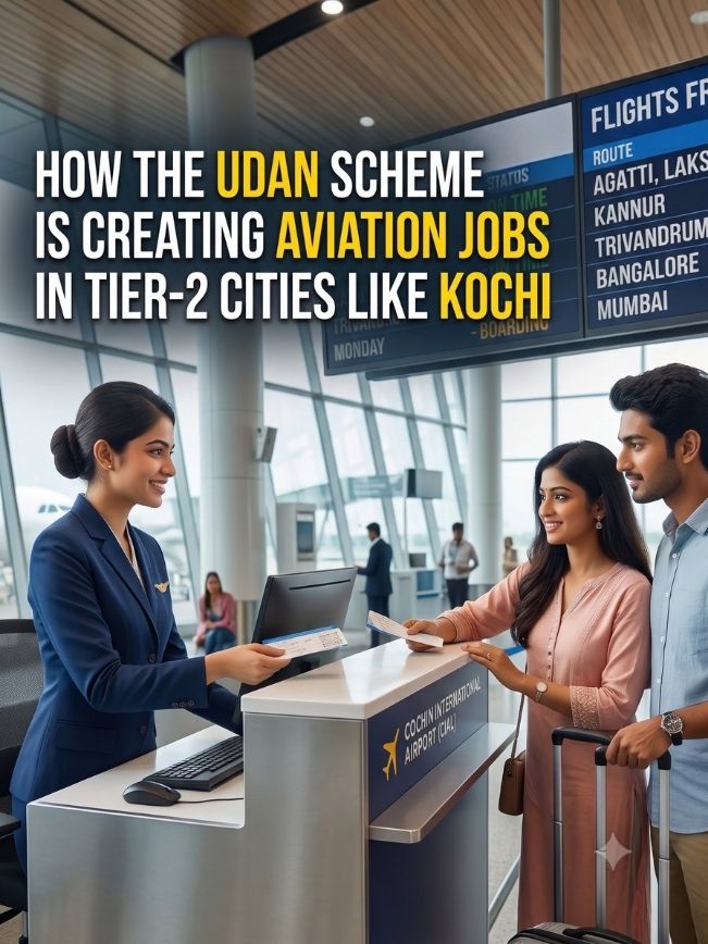 How the UDAN Scheme Is Creating Aviation Jobs in Tier-2 Cities Like Kochi