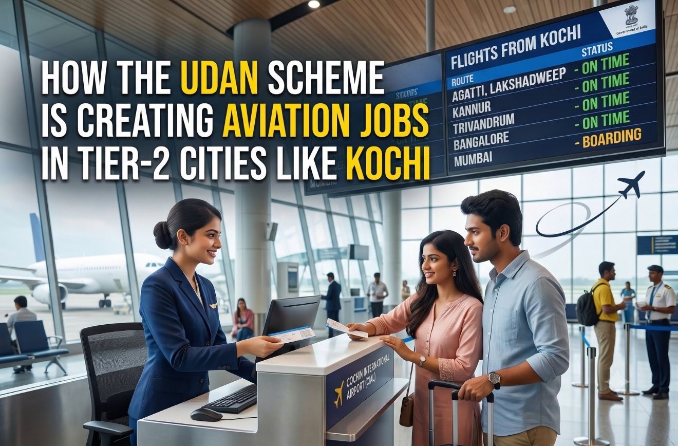 How the UDAN Scheme Is Creating Aviation Jobs in Tier-2 Cities Like Kochi